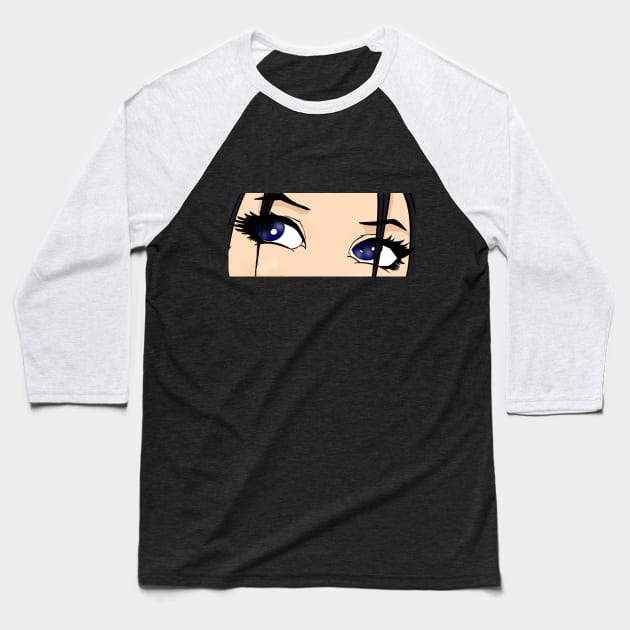 Anime Eyes Baseball T-Shirt by FilMate